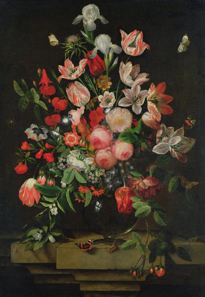 Pintura de Flores, 1678 de Ottmar the Elder Elliger